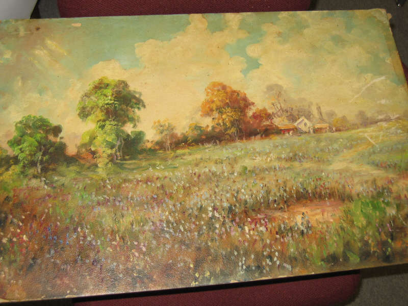 Appraisal: WALTER C NORVELL AMERICAN B Impressionistic landscapes pair of oil