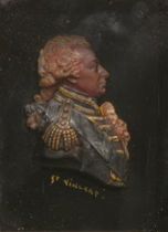 Appraisal: A Carved Wax Portrait of John Jervis Earl of St