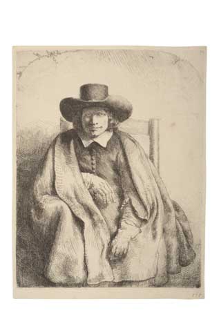 Appraisal: REMBRANDT VAN RIJN Clement de Jonghe Printseller Etching and drypoint