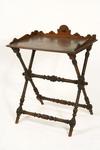 Appraisal: SERVING TABLE - th c tray top serving table with