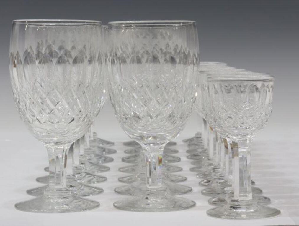 Appraisal: lot of English crystal stemware Thomas Webb in the Normandy