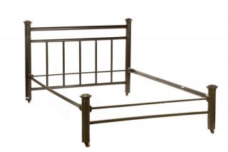 Appraisal: American Green Cast Iron Bed Frame American mid th century