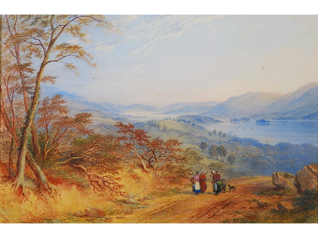 Appraisal: CHARLES F BUCKLEY - WATERCOLOUR 'Lake Windermere Westmorland' signed and