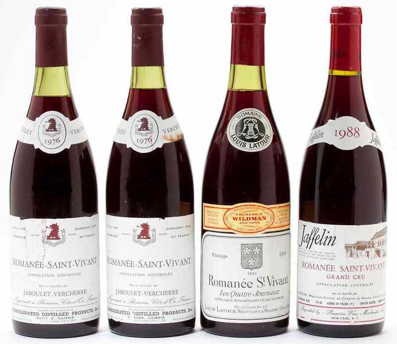 Appraisal: Romanee St Vivant total bottlesVintage Jaboulet-Vercherre - cm lbsl Vintage