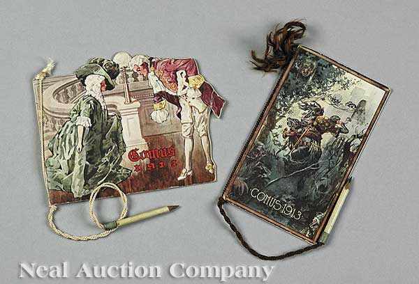 Appraisal: Mardi Gras two dance cards including Mistick Krewe of Comus