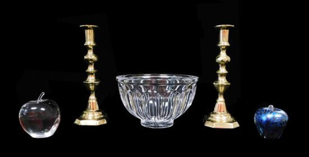 Appraisal: Tiffany Co Orrefors etc five pieces of th C glass