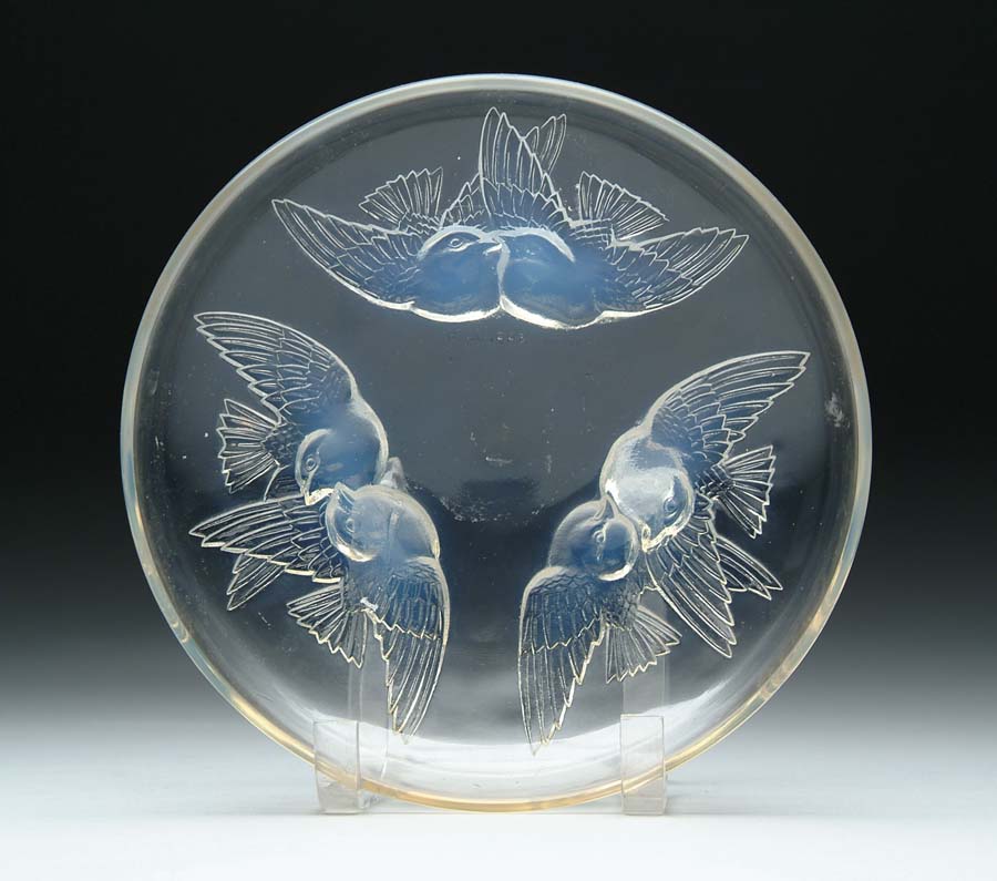 Appraisal: LALIQUE NONNETTES BOWL Lovely Lalique bowl has pressed figures of