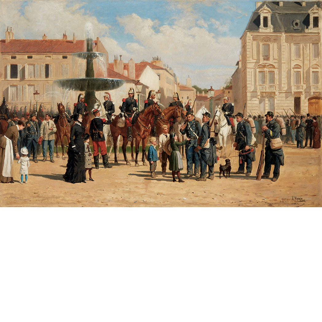 Appraisal: Jules Antoine Voirin French - Garrison a Nancy Dedicated indistinctly