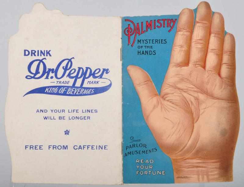 Appraisal: Dr Pepper Die-Cut Booklet Description Circa to Great graphics on