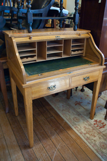 Appraisal: OAK ROLL TOP LADIES DESK