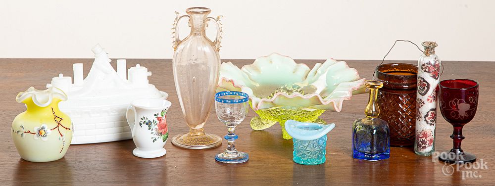 Appraisal: Group of decorative glass tableware Group of decorative glass tableware