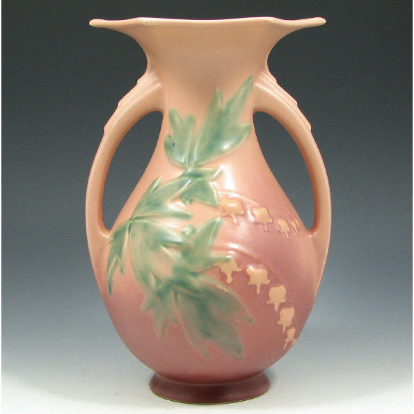 Appraisal: Roseville Bleeding Heart - Vase Roseville Bleeding Heart vase in