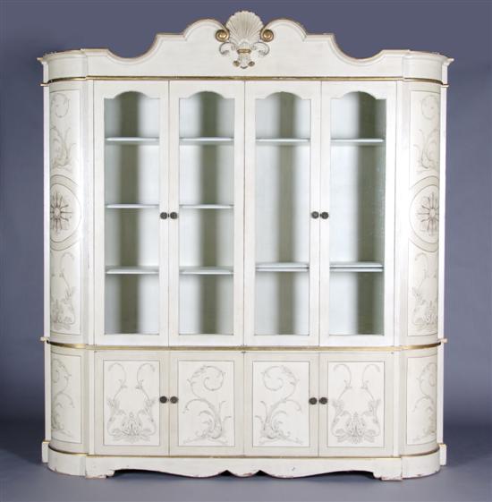 Appraisal: A Venetian Style Painted and Parcel Gilt Cabinet Height x