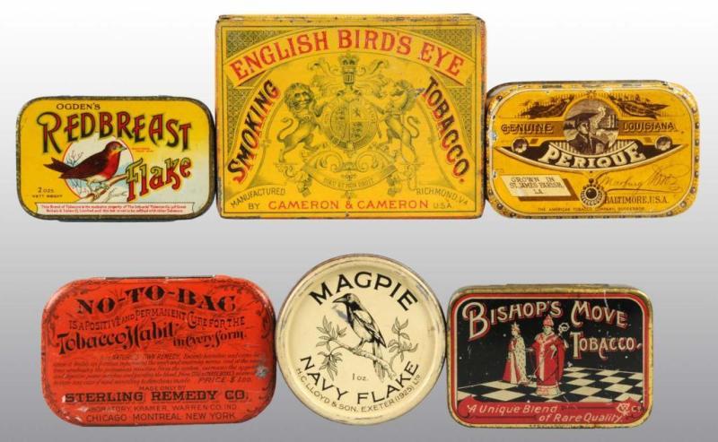 Appraisal: Lot of Assorted Tobacco Tins Description Includes one for Bishop's