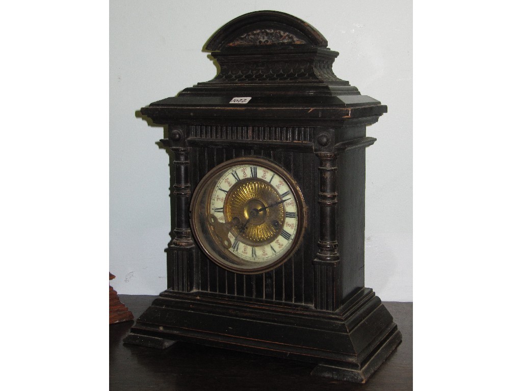 Appraisal: Edwardian ebonised mantel clock