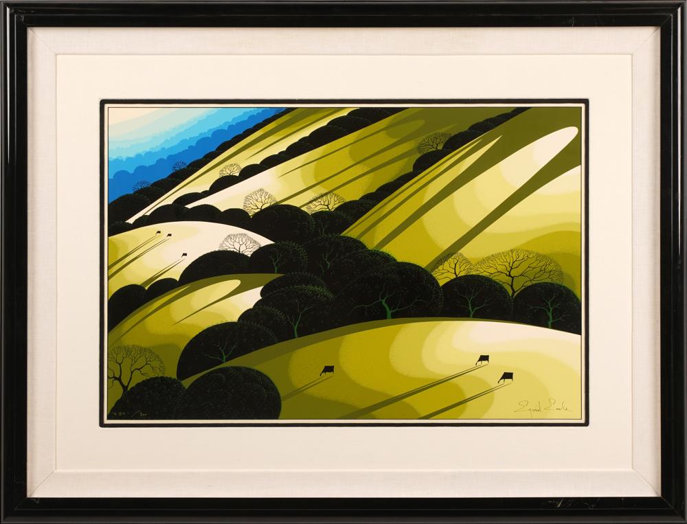 Appraisal: EYVIND EARLE - LANDSCAPEserigraph signed lower right numbered lower left