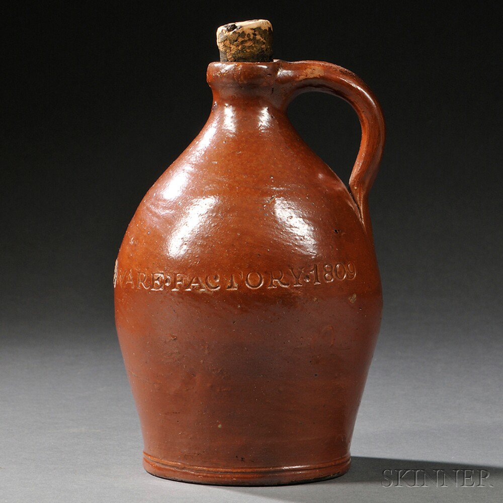 Appraisal: Paul Cushman Small Stoneware Jug Albany New York early th