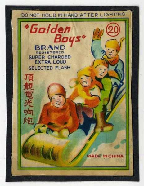 Appraisal: Golden Boys -Pack Firecracker Label Class Condition Excellent Size -