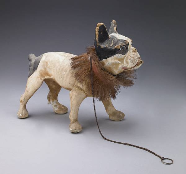 Appraisal: A French papier mache model of a dog fourth quarter