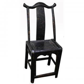 Appraisal: Antique Chinese Wood Carved Chair Dimensions x x in