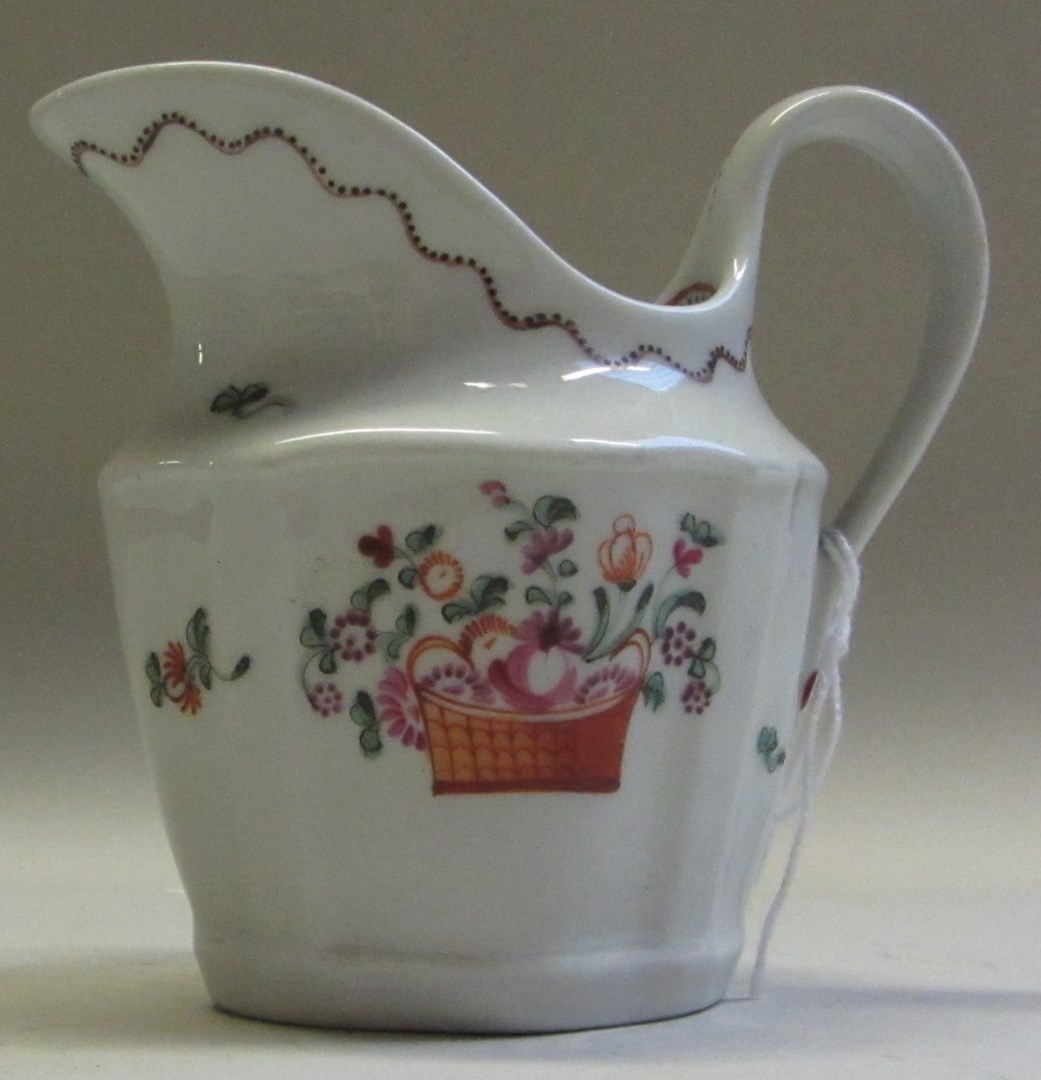 Appraisal: A Newhall milk jug late th century decorated in the