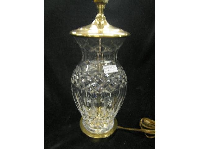 Appraisal: Waterford Cut Crystal Table Lamp