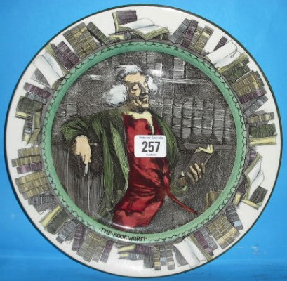 Appraisal: Royal Doulton rare seriesware plate The Bookworm D