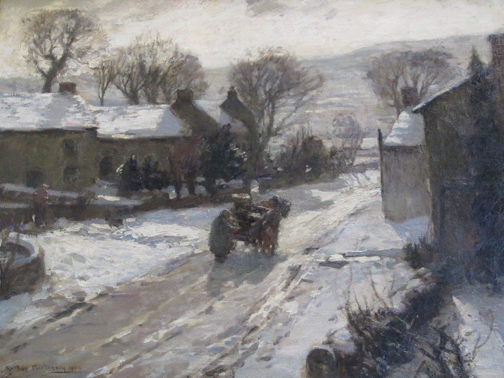 Appraisal: ARTHUR FRIEDENSON - IN A YORKSHIRE DALE Oil on canvas