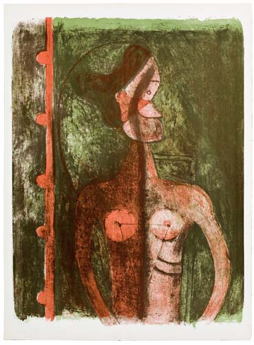 Appraisal: RUFINO TAMAYO Two color lithographs Femme au Collant Noir x