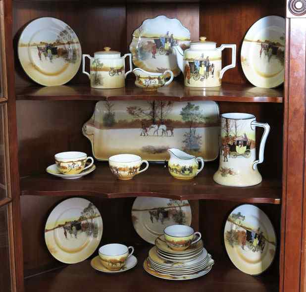 Appraisal: PIECE ROYAL DOULTON COACHING DAYS CHINA To include plates ''