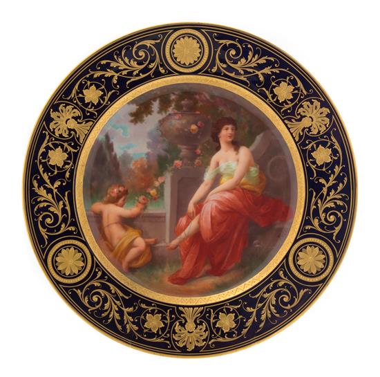 Appraisal: Sale Lot A Royal Vienna Porcelain Cabinet Plate depicting a