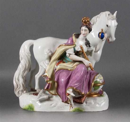 Appraisal: Royal Vienna porcelain Allegory of Europe figural group late th