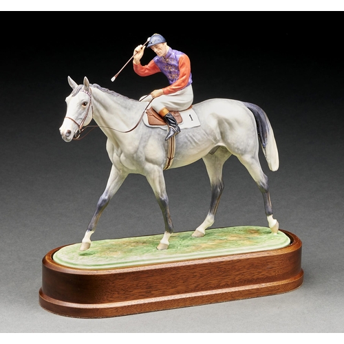 Appraisal: A Royal Worcester equestrian model of The Winner designed by