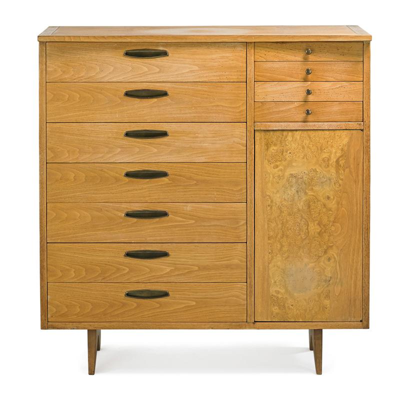 Appraisal: G NAKASHIMA WIDDICOMB Tall dresser Condition Report Even dryness finish