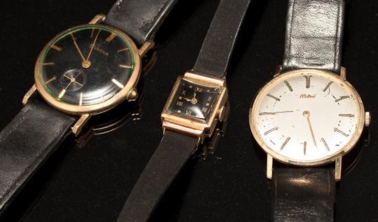 Appraisal: Gentleman's Bulova and Tissot wrist watches together with a lady's