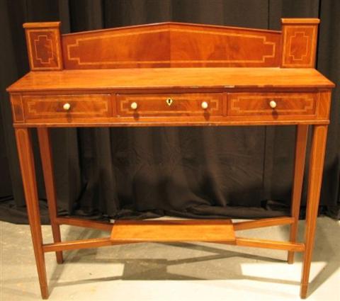 Appraisal: FEDERAL STYLE INLAID MAHOGANY SERVER The inlaid backsplat above three