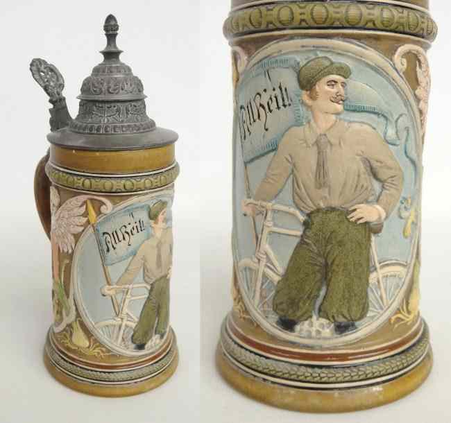 Appraisal: German stein with safety L