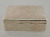 Appraisal: A plain silver cigarette box by Richard Woodman Burbridge for