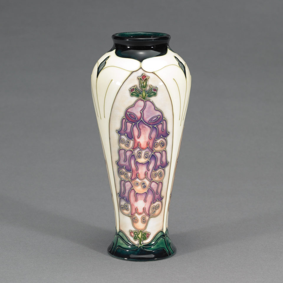 Appraisal: Moorcroft Foxglove Vase impressed and painted marks Height - cm