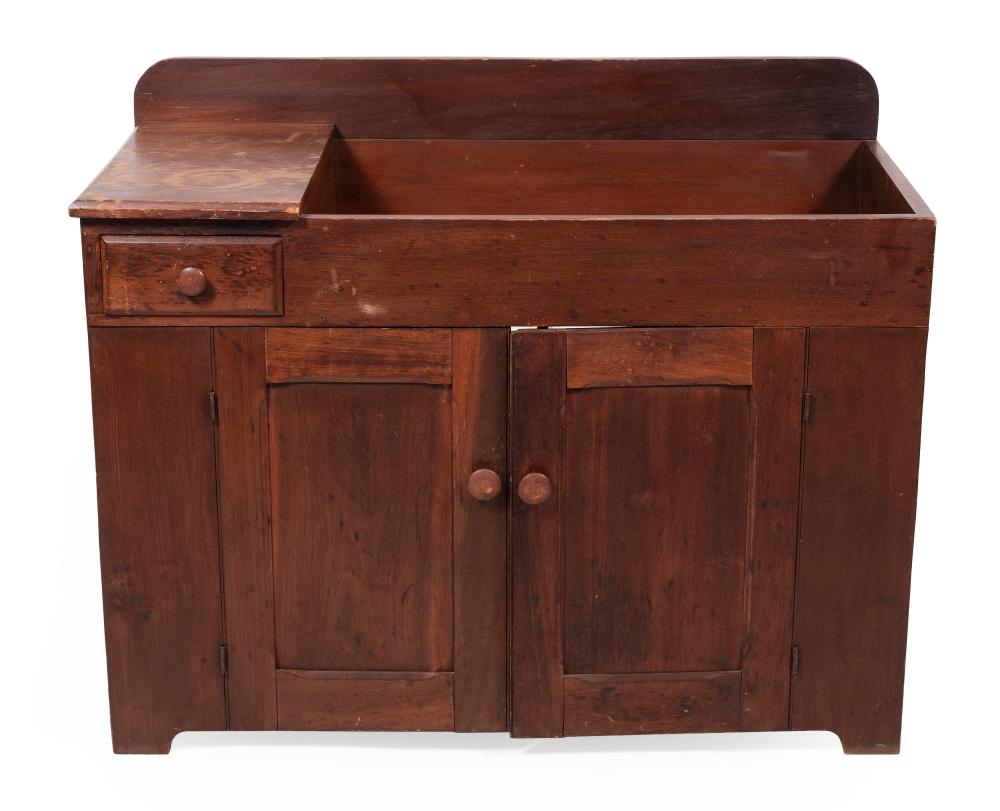 Appraisal: WALNUT DRY SINK SECOND HALF OF THE TH CENTURY HEIGHT