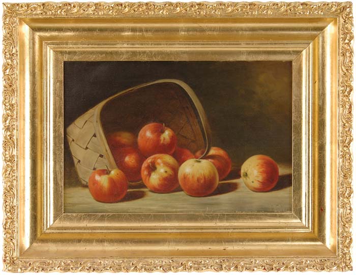 Appraisal: ALBERT FRANCIS KING American - BASKET OF APPLES Oil on