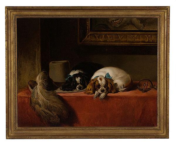 Appraisal: THE CAVALIER'S PETS AFTER SIR EDWIN HENRY LANDSEER BRITISH -