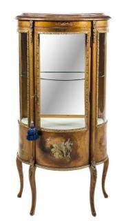 Appraisal: A Louis XV Style Vernis Martin Vitrine Height x width