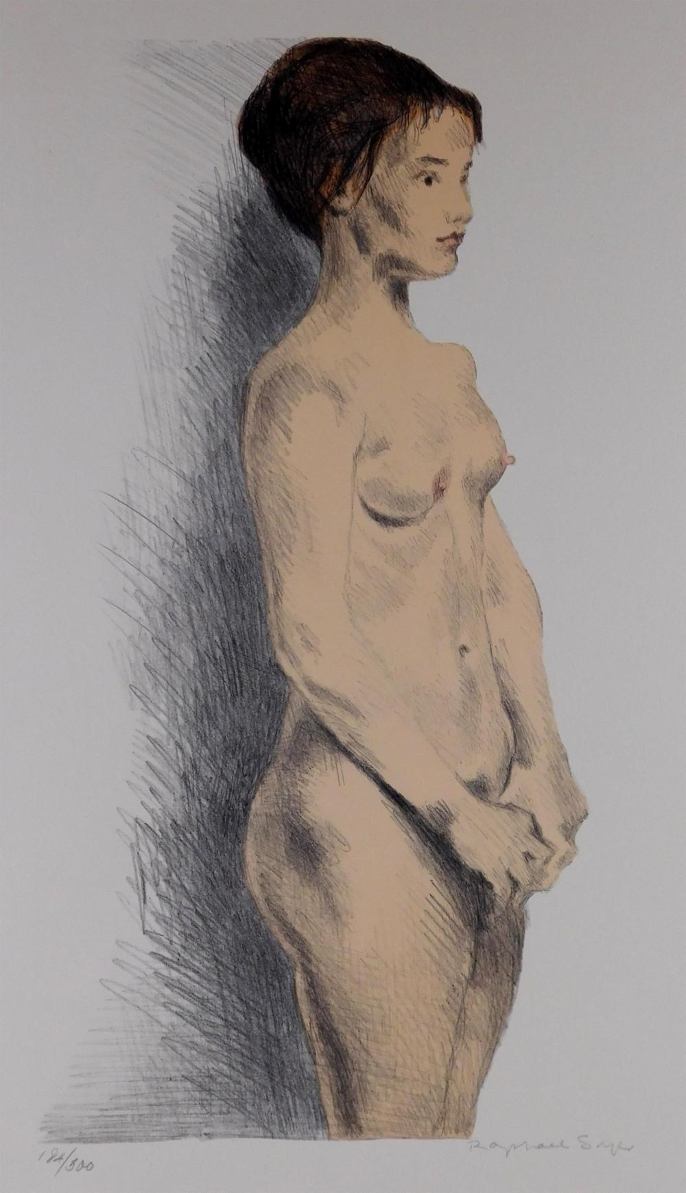 Appraisal: Raphael Soyer United States - Nude Woman lithograph after subsequent