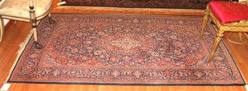 Appraisal: KESHAN old Blue central field with a red central medallion