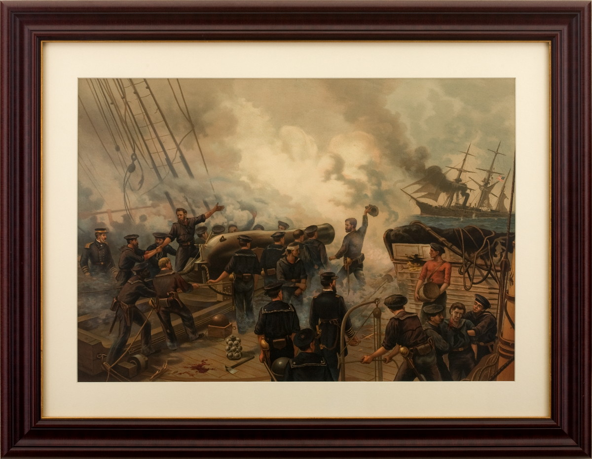 Appraisal: CIVIL WAR BATTLE OF THE U S S KEARSARGE VS