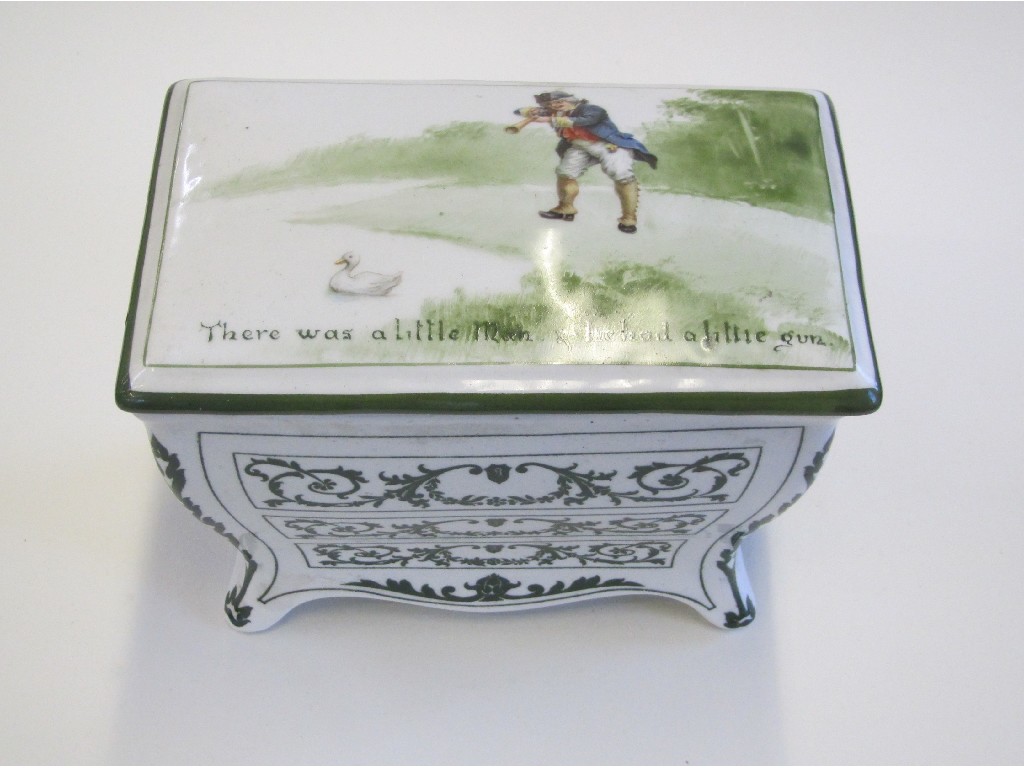 Appraisal: Royal Doulton Huntley and Palmers biscuit box modelled as a