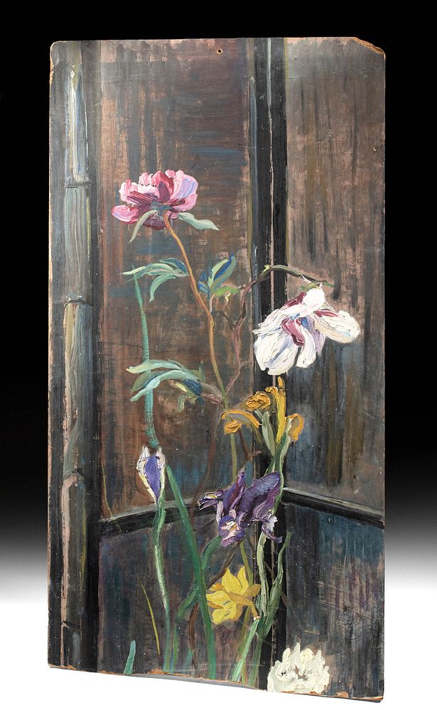 Appraisal: William Draper Painting - Orchids ca William Franklin Draper American