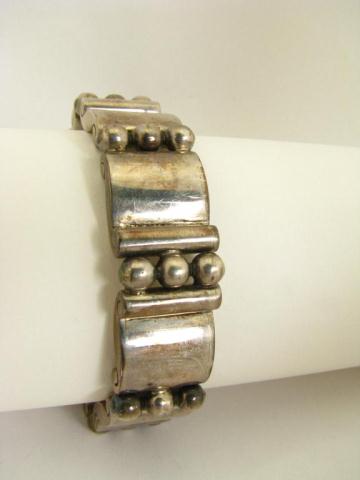 Appraisal: Sterling silver Taxco Mexico bracelet marked approximately '' long with