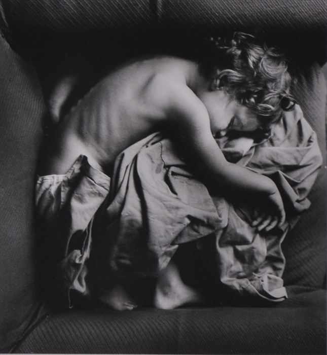 Appraisal: ARTHUR LEIPZIG b SLEEPING CHILD Gelatin silver print x in